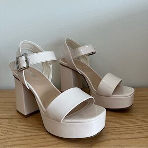 Soda Macey-S Block Platform Heel